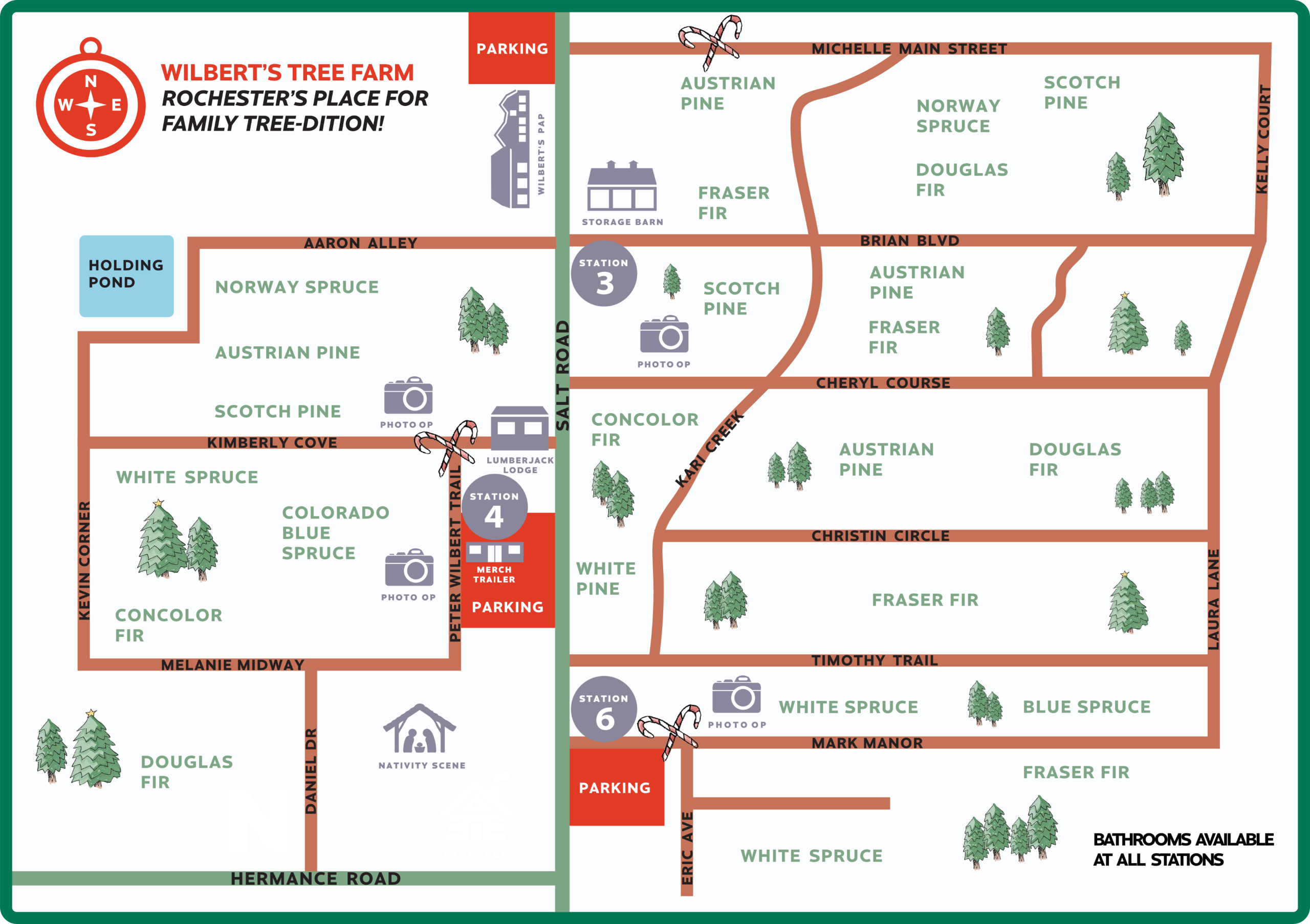 map of the tree farm