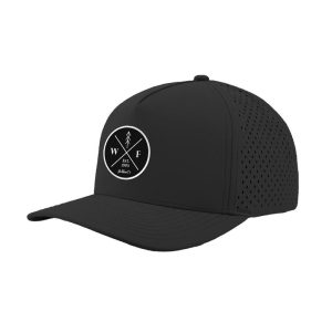 Black Performance Snapback Hat