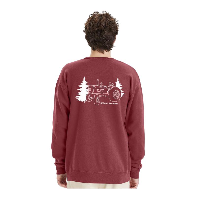 Crimson Fall Tractor Logo Crewneck - Image 2