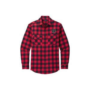 Men's Red Buff Check Flannel