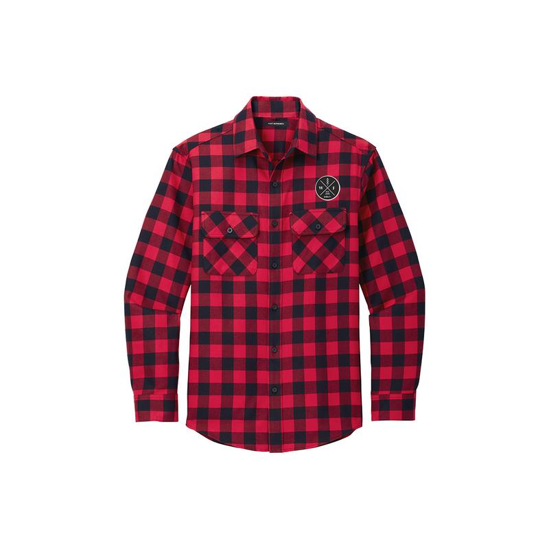 Men's Red Buff Check Flannel