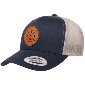 Navy/Silver Snapback Hat